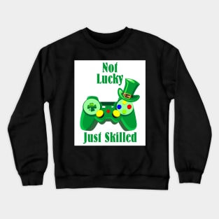 Video Gaming St Patricks Day Gamer, Gamer Boy Crewneck Sweatshirt